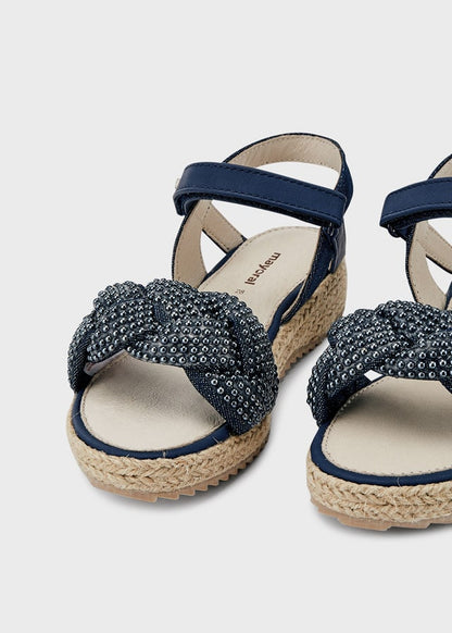 SANDALIA NIÑA MAYORAL PLATAFORMA YUTE AZUL43373