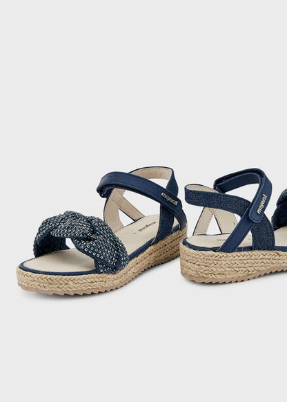 SANDALIA NIÑA MAYORAL PLATAFORMA YUTE AZUL43373